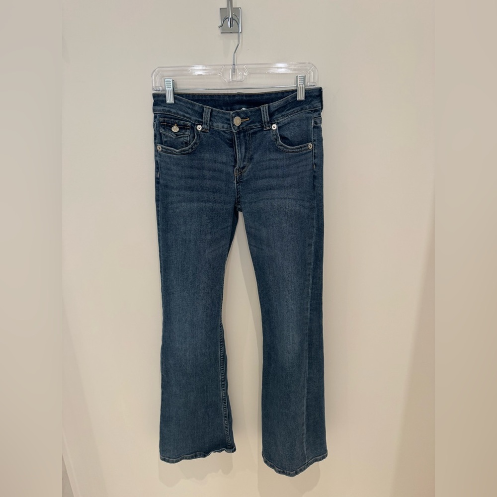 Divided Dark Indigo Flare Jeans. Size 4